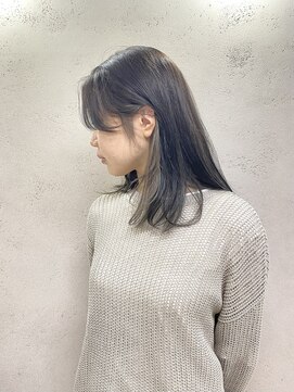 アジールヘア 東上野店(agir hair) 10代20代30代イヤリングカラーグレージュ【上野】