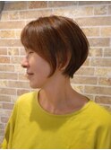 大人ショートカット/くびれショート/40代/50代