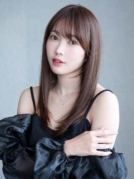 アイティーバイアルバム 松戸店(IT by ALBUM) 前髪レイヤーロンググレーベージュオリーブベージュ_F0107