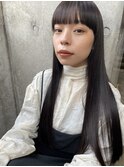 ワイドバング×ストレート