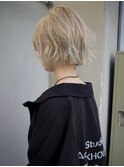 【GEEKS渋谷】切りっぱなしボブ/ハイトーン/デザインカラー/秋冬