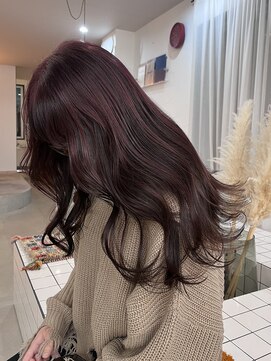 カルテ(QUARTE) 深みボルドー×アンブレラカラー