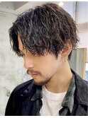 名古屋栄フェザーパーマツイストスパイラル眉毛fifthメンズ韓国