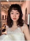 おしゃれパーマレイヤーパーマコテ巻き風パーマパーマヘア