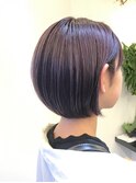 【sheta青山/三畑賢人】10代20代パープルグレージュ小顔ショート