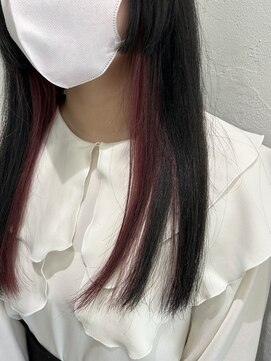 アジールヘア 池袋東口店(agir hair) ブリーチ＆ダブルカラーインナーカラーピンク池袋東口