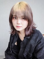 アルバム 渋谷パルコ(ALBUM)&nbsp;おくれ毛顔周りレイヤーミディアム韓国ヘア_F30307