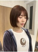 小川/ブリーチなしwカラーオレンジベージュ吉祥寺ボブレイヤー