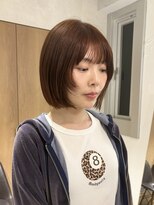 ラミエ バイ メルト 吉祥寺(lamie by melt)&nbsp;小川/ブリーチなしwカラーオレンジベージュ吉祥寺ボブレイヤー