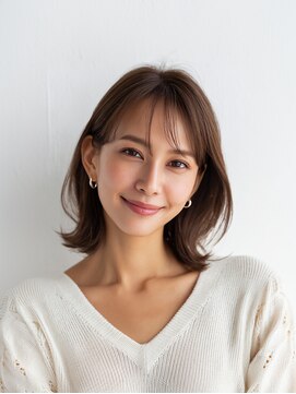 e.m.a プレミアムビューティーサロン 栄駅店(e.m.a PREMIUM BEAUTY SALON) レイヤーカット/イメチェン/外ハネボブ/美髪/ワイドバング/髪型