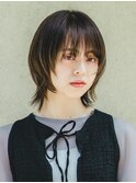 顔まわりレイヤーおしゃれマッシュ　2