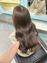 ノー バイ イオエ 西梅田(no. by ioe)&nbsp;ブリーチなしカラー/髪質改善/ミルクティーベージュ/小顔へア