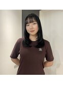 韓国風ミディアムレイヤー×dark color