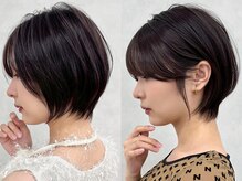 茗荷谷/ショート/ボブ/髪質改善/白髪ぼかしハイライト/縮毛矯正