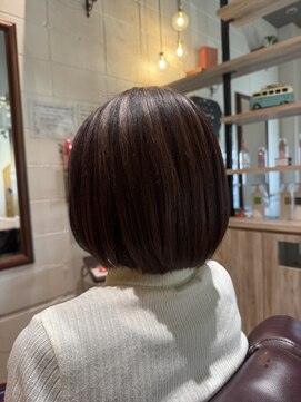 チアー ヘアリラクゼーション(cheer HAIRRELAXATION) 前上がりボブ