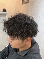 ラルス(Larus)&nbsp;刈り上げセンターパート/波巻きツイストスパイラル/本八幡