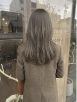 ニコリヘアワークス(nicori hair works) ロング×ニュアンスレイヤー×シアーベージュ3