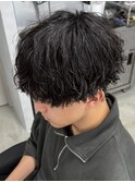 ツイストスパイラル/スパイラルパーマ/メンズ/眉毛