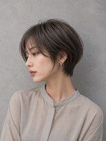 レセ 南柏店(Laissez)&nbsp;大人可愛い耳掛けショートボブ/暗髪アッシュ/レセ南柏