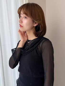 ソヨン 松本庄内店(SOYON) 《SOYON》ボブ シースルーバング 顔周りレイヤー