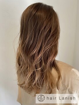 ヘアーラニッシュ 東松戸店(hair Lanish) 大人のバニラベージュ×バレイヤージュカラー/20代30代40代