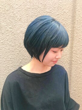 ランプ ヘアー(lamp hair) ネイビーブルー