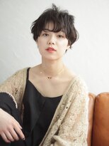 エムスラッシュ 横浜元町店(M.SLASH)&nbsp;■M.SLASH元町21-9★■オリーブグレージュ小顔くせ毛風ショート!