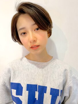 シー バイ ロンド 新宿(Sea by Lond) ミルクティーベージュシースルーハンサムショート