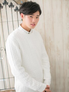 グルーミングサロン バーバー キャッスル 北浦和西口(Grooming salon Barber Castle) コンマバング×ダークアッシュショートマッシュJ