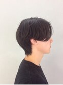 〔ナチュラル〕前下がりセンターパート