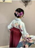 卒業式袴スタイル(お衣装レンタル綾にしき)