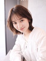 ハーバーズ バイ エムスラッシュ 鎌倉由比ヶ浜(Harbors by M.SLASH)&nbsp;■イヤリングカラー/外ハネボブ/オリーブベージュ/HARBORS鎌倉5