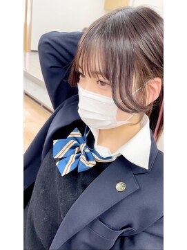 ラルムバイシー 新宿(LARME by Sea) 韓国前髪顔周り×フェミニン【新宿/髪質改善】おくれ毛.小顔ヘア