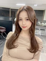 ピチカートシータ(pizzicato cita)&nbsp;丸山style 王道シースルーセミロング×オリーブグレージュ