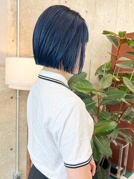 ノエ(noe) 切りっぱなしネイビーブルー