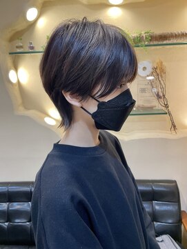 ラウンジ モリオ イケブクロ(Lounge MORIO Ikebukuro) メンズライクなショートウルフ/前髪ありショートウルフ◯