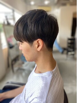 メンズカット バイ ソイクフ(メンズカット by SOY-KUFU) MEN’SHAIRアッシュブラックマッシュヘア