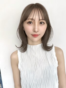 サンド 名古屋(sand) ボブ/レイヤーカット/髪質改善/ウェットヘア/オリーブベージュ