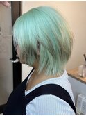 ミントグリーン ダブルカラー ハイトーン ケアブリーチ