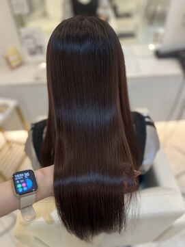 シャルム バイ アローズ 久留米店(CHARM BY AROSE) 20代30代40代50代大人可愛いモーヴカラー艶髪ロング