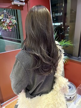 ローレンジウ(LOREN JU) 透明感髪質改善ベージュダブルカラーミルクティーグレージュ