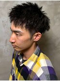 ツイスパ 刈り上げショート マッシュヘア メンズパーマ
