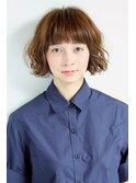 外国風パーマボブ