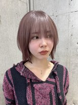 ハイトーンミルクティーグレージュ明るめアッシュベージュ2030代