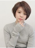 大人かわいいひし形ショートボブ