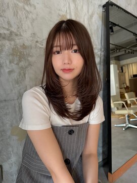 エッセ 大阪梅田茶屋町店(esse) ミディアムレイヤー 顔まわりレイヤー