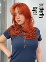 フェブ(fev)&nbsp;<fev_sakura>orange×butterfly layer cut