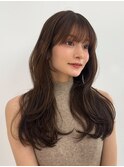 ナチュラルに決まるロングレイヤー