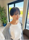 大人ショートボブ丸みショートカットマッシュショート