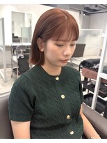 キートス(Kiitos)&nbsp;★20代30代40代ボブ大人可愛い美人オレンジブラウン梅田大阪